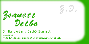 zsanett delbo business card
